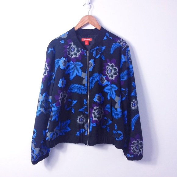 Joe Fresh Floral Bomber Jacket L/G - Picture 2 of 15